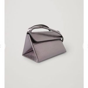COS mini leather triangle bag